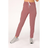 Spodnie medyczne damskie proste scrubs - Dusty Pink
