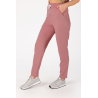 Spodnie medyczne damskie proste scrubs - Dusty Pink