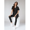Bluza medyczna damska scrubs Basic - Black