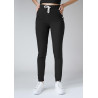 Spodnie medyczne damskie joggery scrubs - Black