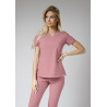 Bluza medyczna damska scrubs Slim - Blush Pink
