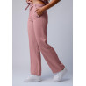 Spodnie medyczne damskie baggy scrubs - Blush Pink
