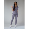 Bluza medyczna damska scrubs Basic - Lilac