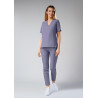 Bluza medyczna damska scrubs Basic - Lilac