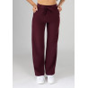 Spodnie medyczne damskie baggy scrubs - Very Cherry