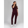Spodnie medyczne damskie proste scrubs - Very Cherry