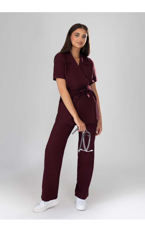 Tunika medyczna damska scrubs - Very Cherry