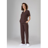 Spodnie medyczne damskie baggy scrubs - Hot Chocolate