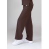 Spodnie medyczne damskie baggy scrubs - Hot Chocolate