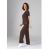 Bluza medyczna damska scrubs Basic - Hot Chocolate