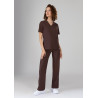 Bluza medyczna damska scrubs Basic - Hot Chocolate