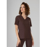 Bluza medyczna damska scrubs Basic - Hot Chocolate