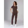 Bluza medyczna damska scrubs Slim - Hot Chocolate