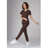 Bluza medyczna damska scrubs Slim - Hot Chocolate