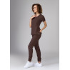 Bluza medyczna damska scrubs Slim - Hot Chocolate