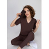 Bluza medyczna damska scrubs Slim - Hot Chocolate