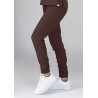 Spodnie medyczne damskie joggery scrubs - Hot Chocolate