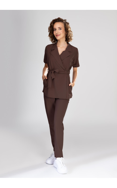 Tunika medyczna damska scrubs - Hot Chocolate